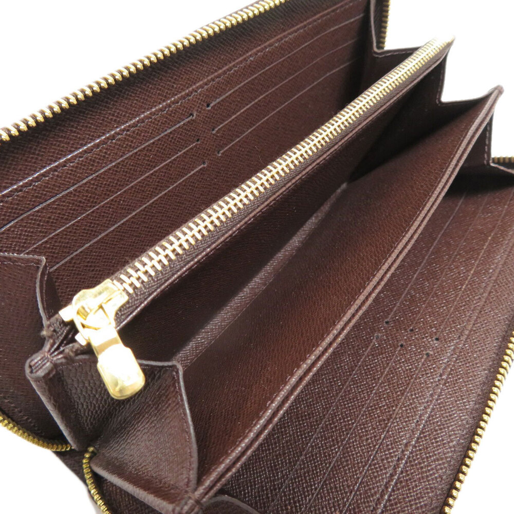 Louis Vuitton Wallet Damier Brown Wallet Ebene Canvas Long Zippy - Picture 4 of 6